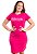 Vestido T-Shirt Malha Moda Evangélica Pink Anagrom Ref.V019 - Imagem 1