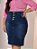 Saia Jeans Vista e Cós Desfiado Plus Size Evangélica Ref.200 - Imagem 1