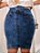 Saia Jeans Feminina Detalhes Costurados em Xadrez Anagrom Ref.252 - Imagem 2
