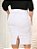Saia Jeans Feminina Plus Size Branca Abertura na Frente Ref.248 - Imagem 2