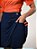 Saia Fitness com Short por Baixo Para Exercícios Azul com Listras Laterais Ref.8022 - Imagem 3
