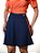 Saia Fitness com Short por Baixo Para Exercícios Azul com Listras Laterais Ref.8022 - Imagem 1