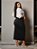 Saia Longa Preta Plus Size Anagrom Ref.207P - Imagem 4