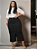 Saia Longa Preta Plus Size Anagrom Ref.207P - Imagem 5