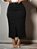 Saia Longa Preta Plus Size Anagrom Ref.207P - Imagem 1