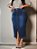 Saia Longa Plus Size Jeans Tradicional Azul Anagrom Ref.231P - Imagem 1