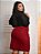 Saia Brim Plus Size Vermelho Bordô Anagrom Ref.253P - Imagem 6