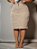 Saia Brim Plus Size Bege Anagrom Ref.254P - Imagem 3