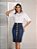 Saia Jeans Botões Detalhe Lateral Evangélica Anagrom Ref.257 - Imagem 5