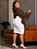 Saia Brim Branca Plus Size Anagrom Moda Evangélica Ref.047P - Imagem 8
