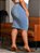 Saia Jeans Tradicional Azul Plus Size Anagrom Moda Evangélica Ref.050P - Imagem 6
