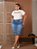 Saia Jeans Tradicional Azul Céu Plus Size Anagrom Moda Evangélica Ref.147P - Imagem 5