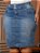 Saia Jeans Tradicional Azul Céu Plus Size Anagrom Moda Evangélica Ref.147P - Imagem 1