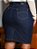 Saia Jeans Tradicional Plus Size Azul Escuro Anagrom Moda Feminina Evangélica Ref.226P - Imagem 2