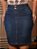Saia Jeans Tradicional Plus Size Azul Anagrom Moda Feminina Evangélica Ref.241P - Imagem 1