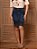 Saia Jeans Infantil Juvenil Barra inferior desfiada Anagrom Moda Evangélica Feminina Ref.INF07 - Imagem 3