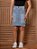 Saia Jeans Anagrom Moda Evangélica Feminina Infantil Juvenil Detalhe de Bolsinho Ref.INF09 - Imagem 5