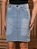 Saia Jeans Anagrom Moda Evangélica Feminina Infantil Juvenil Detalhe de Bolsinho Ref.INF09 - Imagem 7