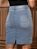 Saia Jeans Anagrom Moda Evangélica Feminina Infantil Juvenil Detalhe de Bolsinho Ref.INF09 - Imagem 8