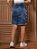 Saia Jeans Evasê Infantil Juvenil Azul Marmorizado Anagrom Moda Evangélica Feminina Ref.INF10 - Imagem 8