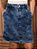 Saia Jeans Evasê Infantil Juvenil Azul Marmorizado Anagrom Moda Evangélica Feminina Ref.INF10 - Imagem 3
