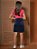 Saia Jeans Evasê Infantil Juvenil Azul Royal Anagrom Moda Evangélica Feminina Ref.INF11 - Imagem 6