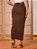 Saia Longa Marrom Anagrom Moda Evangélica Ref.258 - Imagem 2