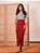 Saia Longa Vermelho Bordô Anagrom Moda Evangélica Ref.259 - Imagem 3