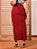 Saia Longa Vermelho Bordô Anagrom Moda Evangélica Ref.259 - Imagem 2