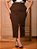 Saia Longa Plus Size Marrom Anagrom Ref.258P - Imagem 1