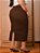 Saia Longa Plus Size Marrom Anagrom Ref.258P - Imagem 2