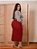 Saia Longa Plus Size Marrom Anagrom Ref.259P - Imagem 4