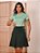 Saia Fitness com Short por Baixo Para Exercícios Verde Exercito com Listras Laterais Ref.8025 - Imagem 6