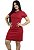 Vestido Gola Polo Malha Vermelho Ref.9001 - Imagem 1