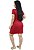 Vestido Gola Polo Malha Vermelho Ref.9001 - Imagem 7