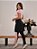 Calça com Saia Moda Evangélica Fitness Preta Anagrom Ref7001 - Imagem 4