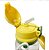 Garrafa Squeeze de Agua Infantil com Canudo e alça  600ml   amarela - Imagem 2