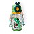Garrafa Squeeze de Agua Infantil com Canudo e alça  600ml   Verde - Imagem 1