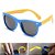 Óculos De Sol Infantil  Armação Flexível azul e amarelo - Imagem 4