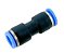 União Emenda Reta Pu 10mm Pneumática Engate Rápido 10 Peças - Imagem 1