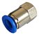Conector Femea Pu 8mm X1/4 Pneumática Engate Rápido - Imagem 1