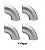 Curva 90 Raio Longo Inox 304l Sch40 3/4 Pol 4 Peças - Imagem 1