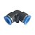 Cotovelo Joelho União Tubo 6 Mm Pul Instantânea 5 Peças - Imagem 1
