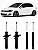 Amortecedor Preparado para Golf MK7 - 2013 a 2020 - Imagem 1