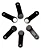 Kit 10 unidades Chaveiro Ibutton Ds1990a-f5 preto - Imagem 2