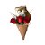 Mini Cone de Rosas com Ferrero - Imagem 1