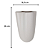 Vaso de Cerâmica Ravena Palha Fosco Dupla 28 cm e 23,5 cm - Imagem 3