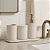 Kit Lavabo de Cimento Off White com 4 peças - Imagem 2