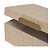 Kit Caixas Decorativas em MDF Bege Claro com Puxador Dourado – 2 Peças - Imagem 4