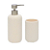 Kit Lavabo Poliresina Off White – 2 Peças - Imagem 1
